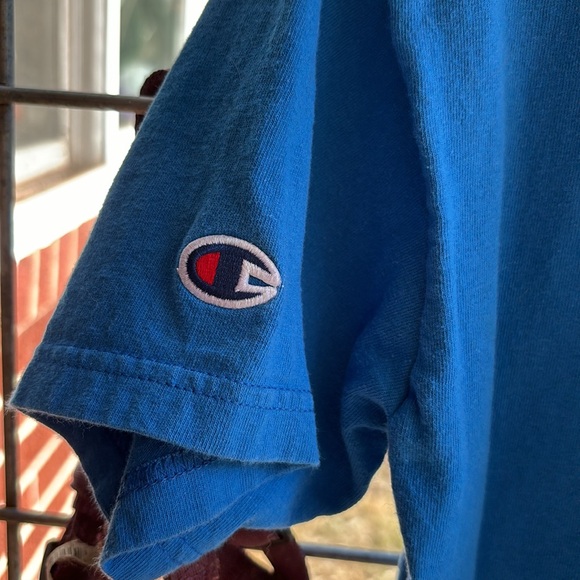 Champion Authentic Athletic Apparel Blue Short Sleeves Tee Big Sky Montana Men S - Picture 6 of 16
